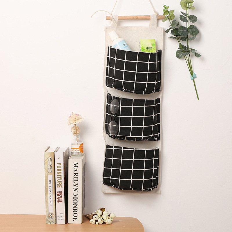 1PC Three Pockets Hanging Wall - đánh giá và giá Linen Bag Bulk