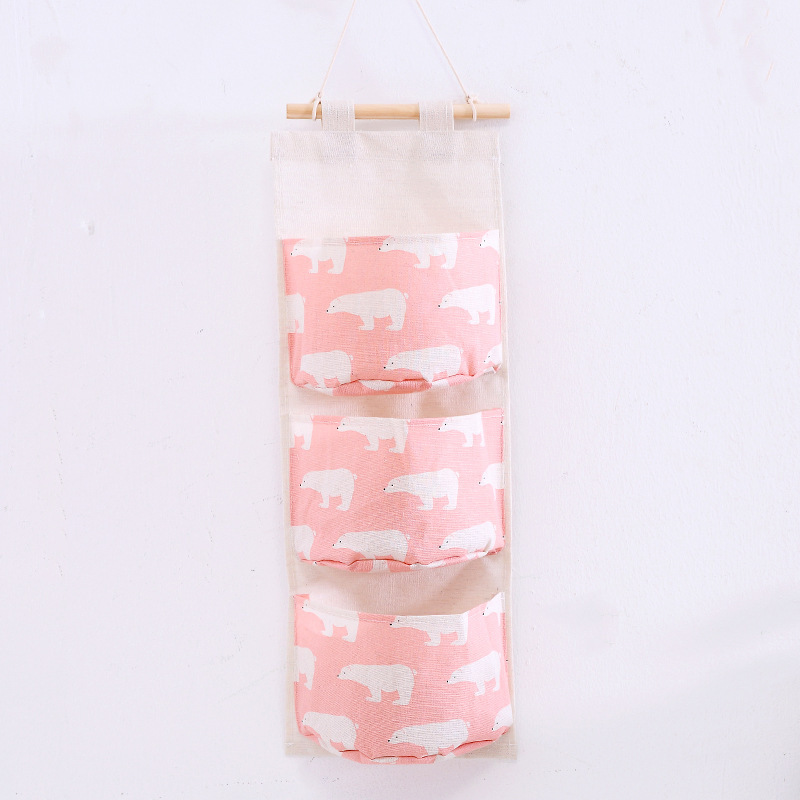1PC Three Pockets Hanging Wall - đánh giá và giá Linen Bag Bulk