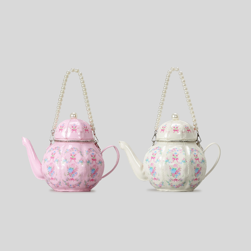 Pearl Chain Teapot Crossbody B - đánh giá và giá Linen Bag Bulk