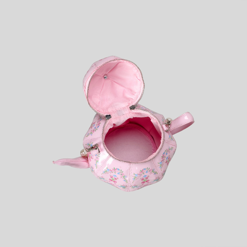 Pearl Chain Teapot Crossbody B - đánh giá và giá Linen Bag Bulk