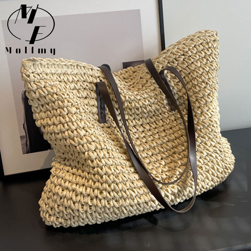 Straw Woven Tote Bags Casual L - đánh giá và giá Linen Bag Bulk