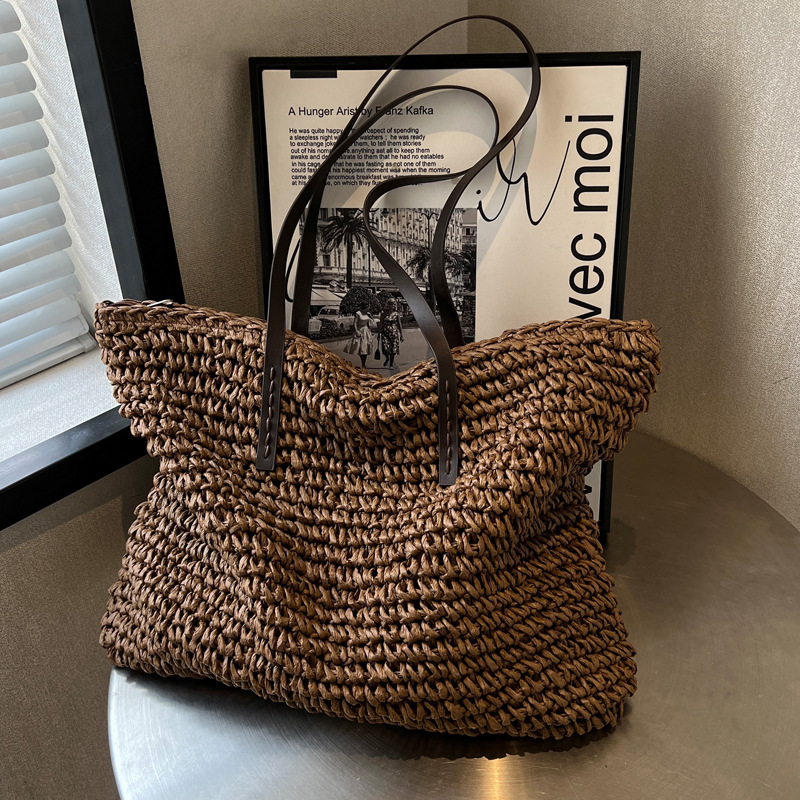 Straw Woven Tote Bags Casual L - đánh giá và giá Linen Bag Bulk