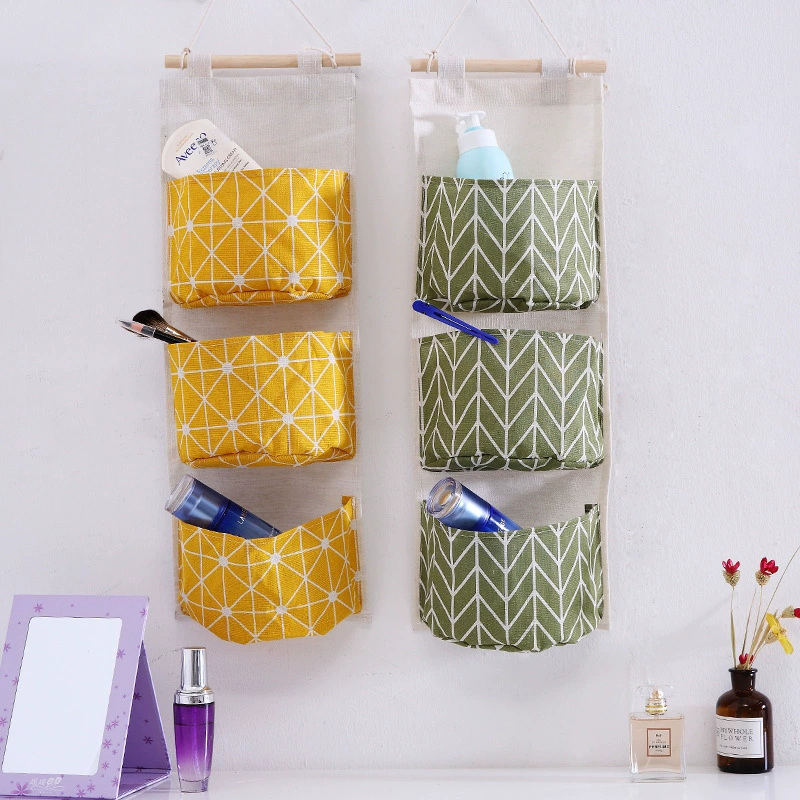 1PC Three Pockets Hanging Wall - đánh giá và giá Linen Bag Bulk