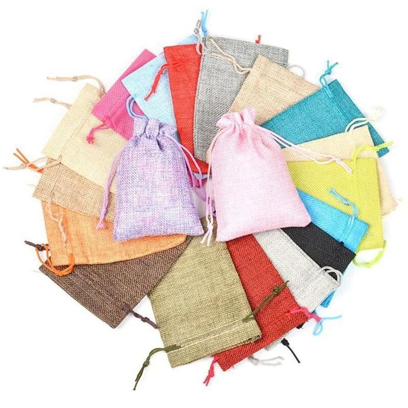 50pc/lot 7x9 9x12 10x14 13x18  - đánh giá và giá Linen Bag Bulk