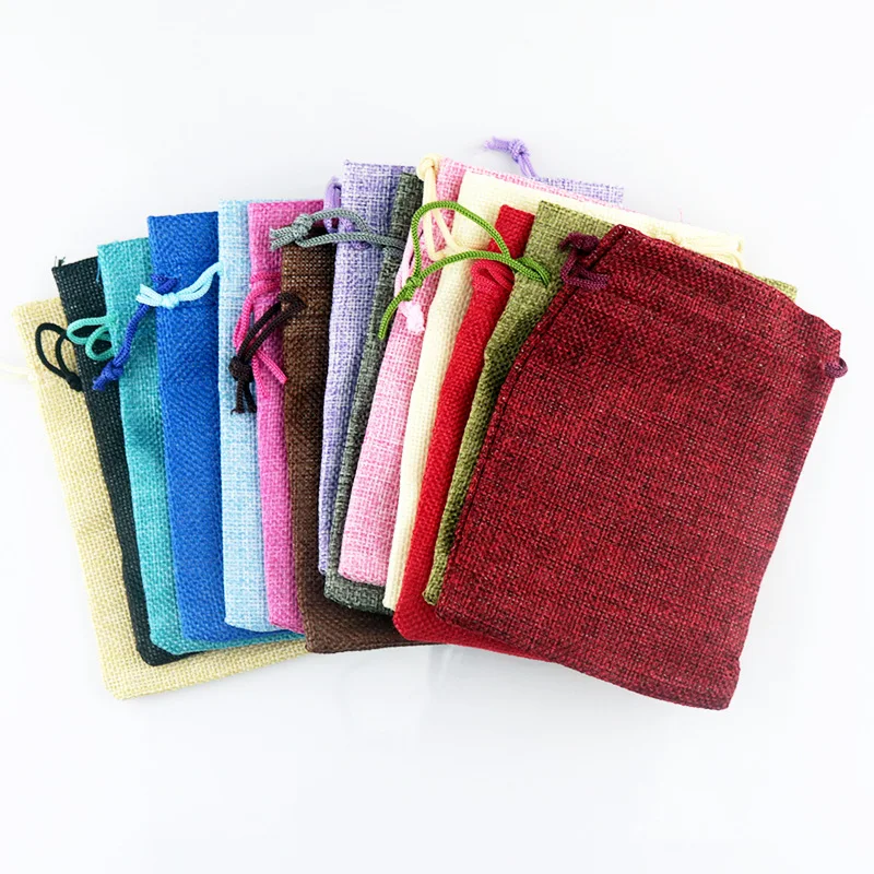 50pc/lot 7x9 9x12 10x14 13x18  - đánh giá và giá Linen Bag Bulk