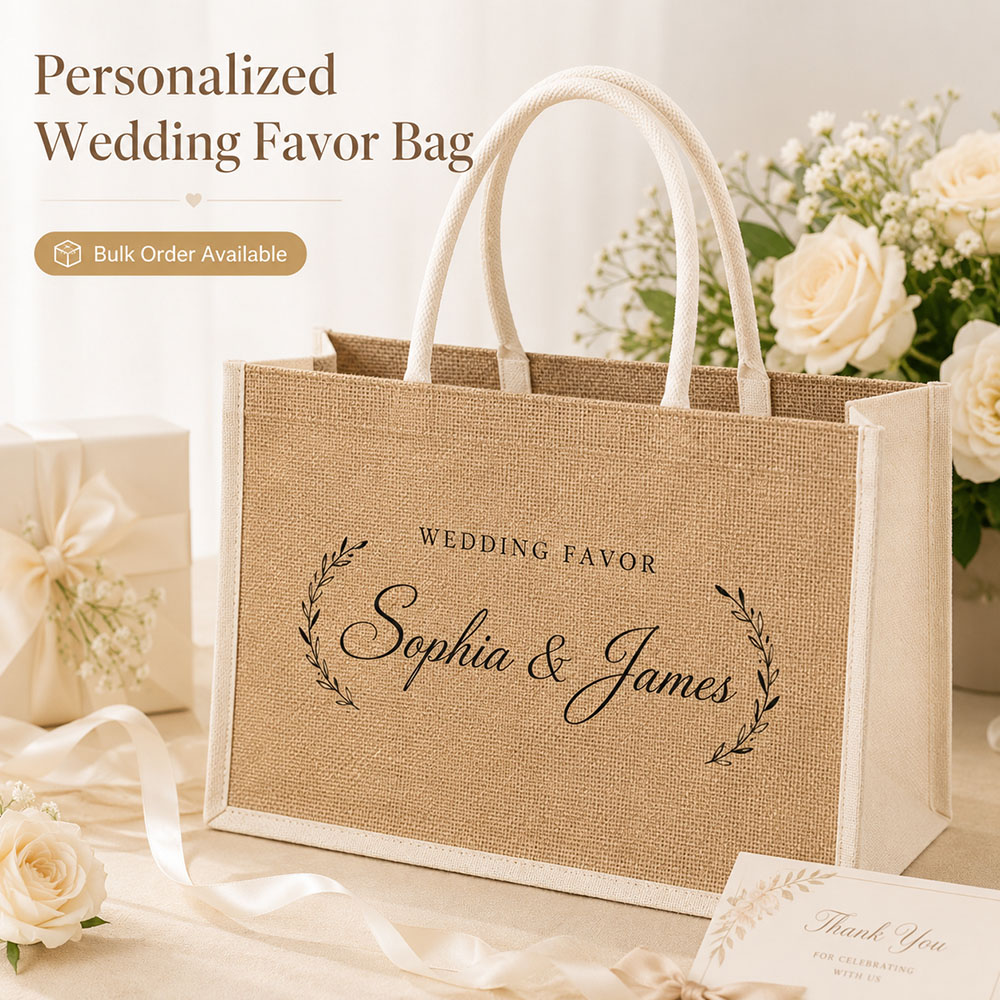 Custom Wedding Gift Bag Person - đánh giá và giá Linen Bag Bulk